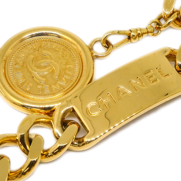 Chanel Medallion Chain Belt Gold 94A Small Good