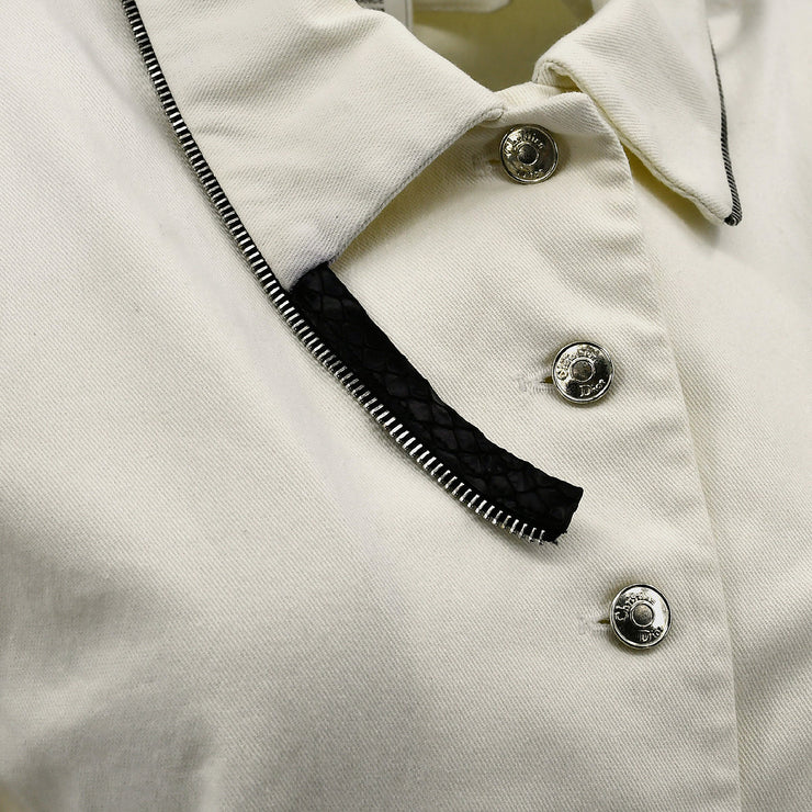 Christian Dior Single Breasted Jacket White #40