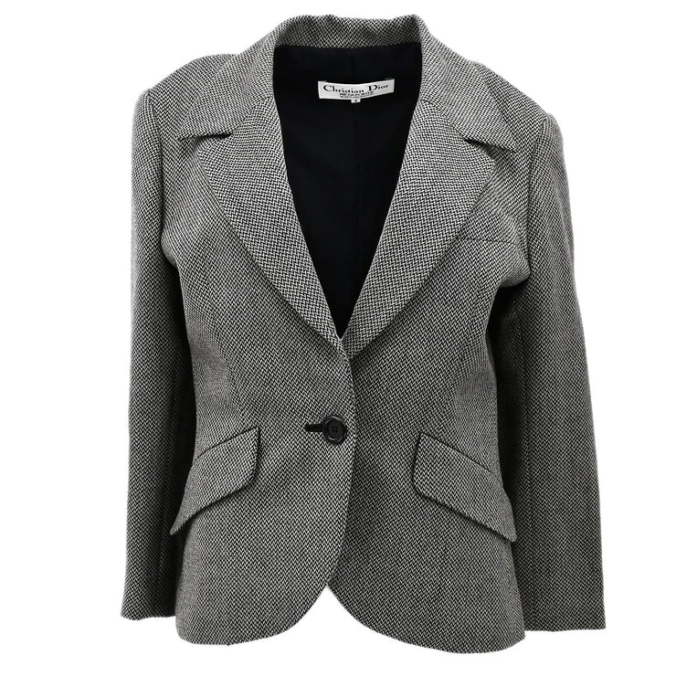 Christian Dior Single Breasted Jacket Gray #9