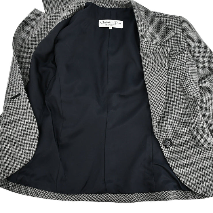 Christian Dior Single Breasted Jacket Gray #9