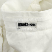 Hermes Shirt Blouse Ivory #44