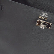 Hermes 2009 Black Epsom Kelly 25 Retourne 2way Shoulder Handbag