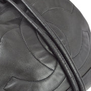 Chanel Black Lambskin Bucket Drawstring Shoulder Bag