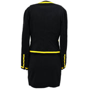 Chanel Setup Suit Jacket Skirt Black 94A #42