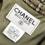 Chanel Single Breasted Jacket Beige 95A #36