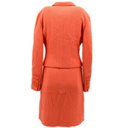 Chanel Setup Suit Jacket Dress Orange 97P #40