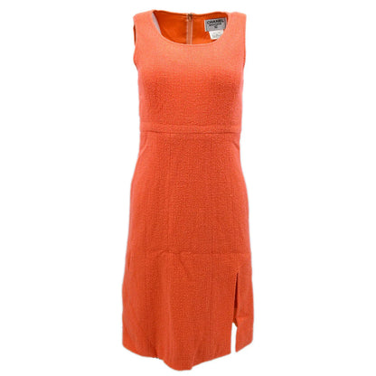 Chanel Setup Suit Jacket Dress Orange 97P #40