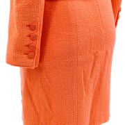 Chanel Setup Suit Jacket Dress Orange 97P #40