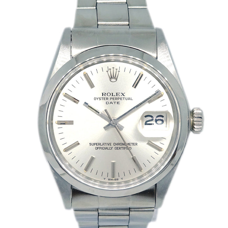 Rolex Oyster Perpetual Date Ref.1500 34mm Watch SS