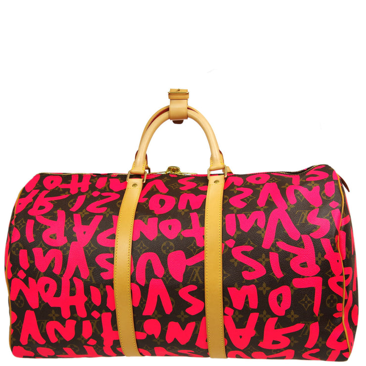 Louis vuitton pink graffiti bag sale