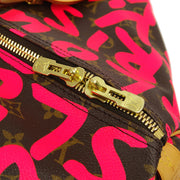 Louis Vuitton * 2009 Pink Monogram Graffiti Keepall 50 Duffle Bag M93698