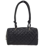 Chanel 2004-2005 Black Calfskin Cambon Ligne Bowling Bag