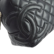 Chanel 2004-2005 Black Calfskin Cambon Ligne Bowling Bag