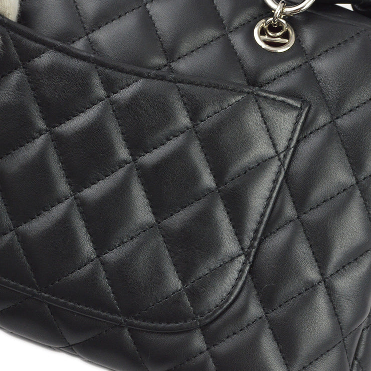 Chanel 2004-2005 Black Calfskin Cambon Ligne Bowling Bag