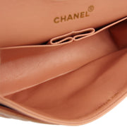 Chanel * 1994-1996 Pink Lambskin Small Classic Double Flap Shoulder Bag