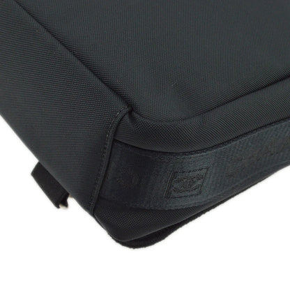 Chanel 2004-2005 Black Felt Nylon Sport Line 2way Shoulder Handbag