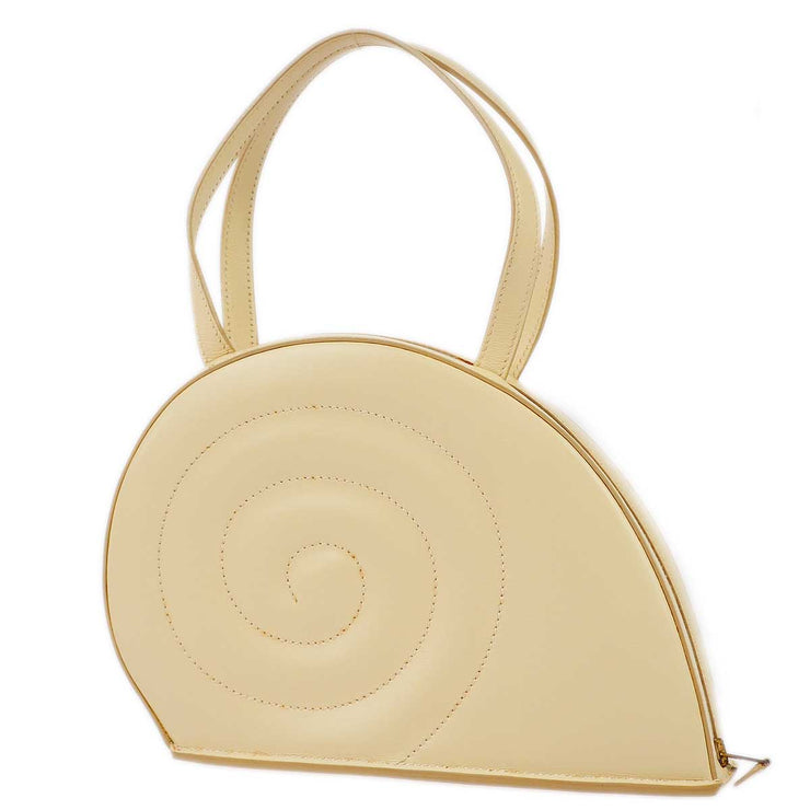 Hermes 1998 Ivory Box Calf Colimacon Handbag