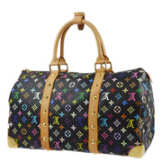 Louis Vuitton 2003 Black Monogram Multicolor Keepall 45 Duffle M92640