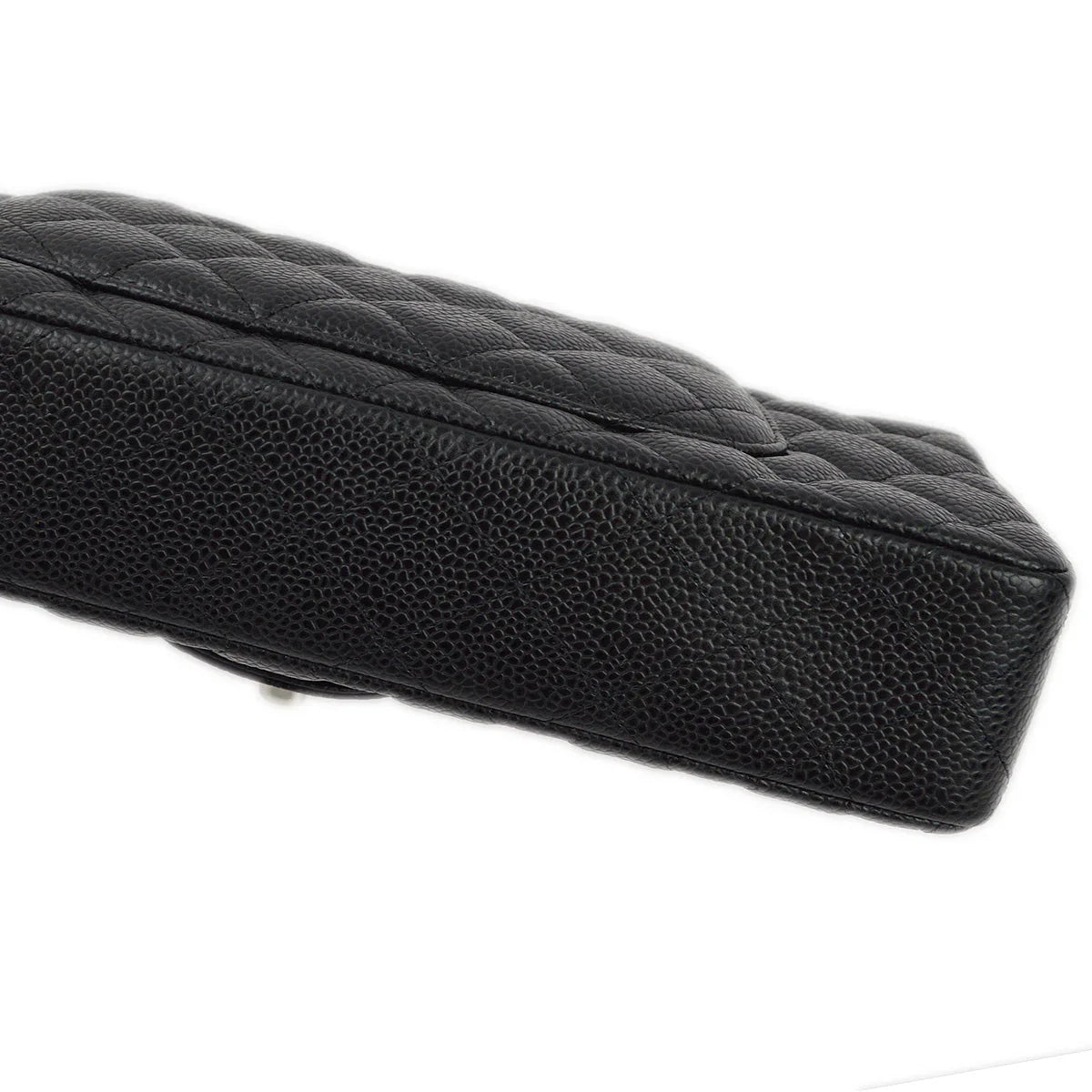 Chanel 2009-2010 Black Caviar East West Shoulder Bag