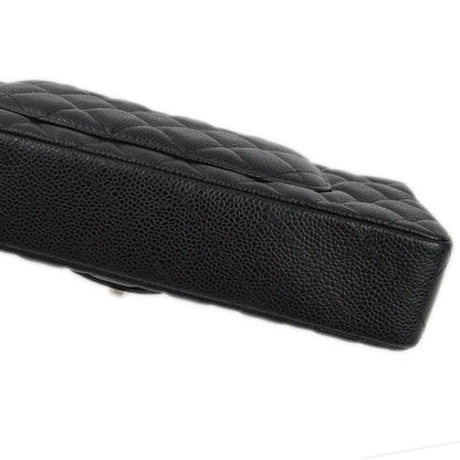 Chanel 2009-2010 Black Caviar East West Shoulder Bag