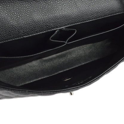 Chanel 2009-2010 Black Caviar East West Shoulder Bag