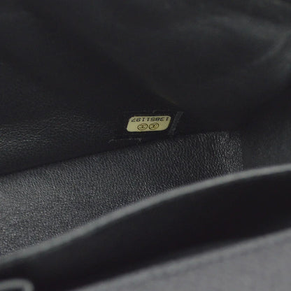 Chanel 2009-2010 Black Caviar East West Shoulder Bag