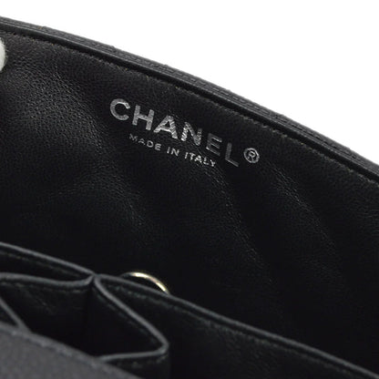 Chanel 2009-2010 Black Caviar East West Shoulder Bag