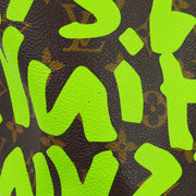 Louis Vuitton 2009 Green Monogram Graffiti Neverfull GM Tote M93703