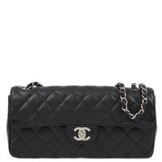 Chanel 2008-2009 Black Caviar East West Shoulder Bag