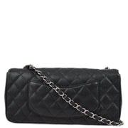 Chanel 2008-2009 Black Caviar East West Shoulder Bag