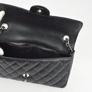 Chanel 2008-2009 Black Caviar East West Shoulder Bag