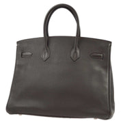 Hermes 2005 Ebene Taurillon Clemence Birkin 35 Handbag