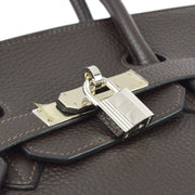 Hermes 2005 Ebene Taurillon Clemence Birkin 35 Handbag