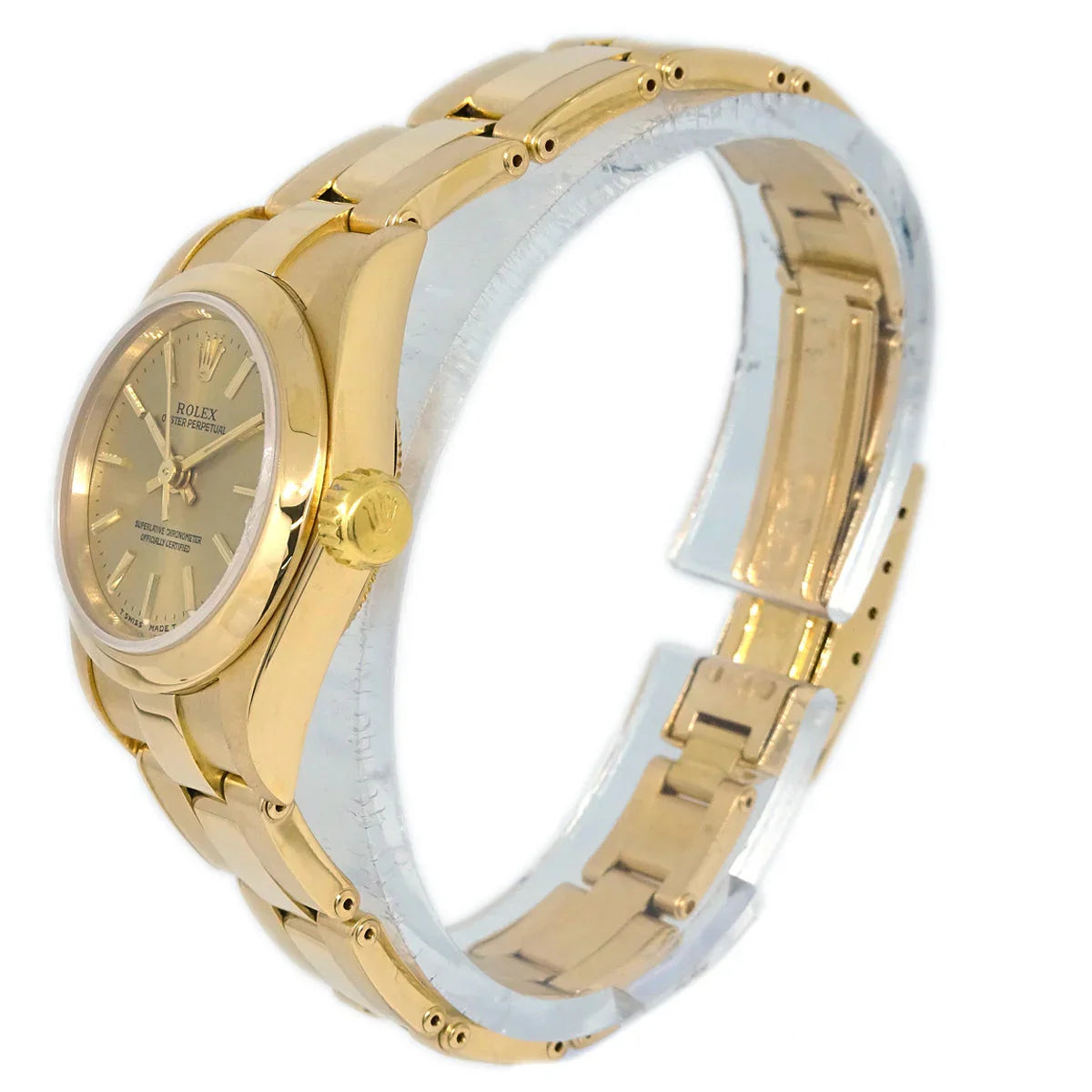 【超プレミアム】オフシャルEuro2004腕時計 Rolex Oyster Perpetual Watch 24mm Ref.67188 18KYG – AMORE