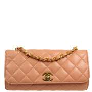 Chanel * 1994-1996 Pink Lambskin Classic Single Flap Shoulder Bag