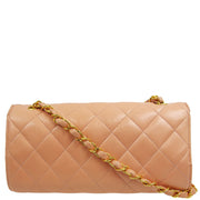 Chanel * 1994-1996 Pink Lambskin Classic Single Flap Shoulder Bag