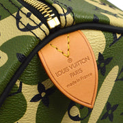 Louis Vuitton * 2008 Green Monogramouflage Speedy 35 Handbag