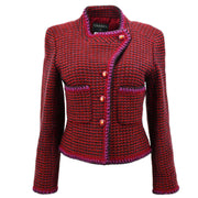 Chanel Single Breasted Jacket Red 01A #38