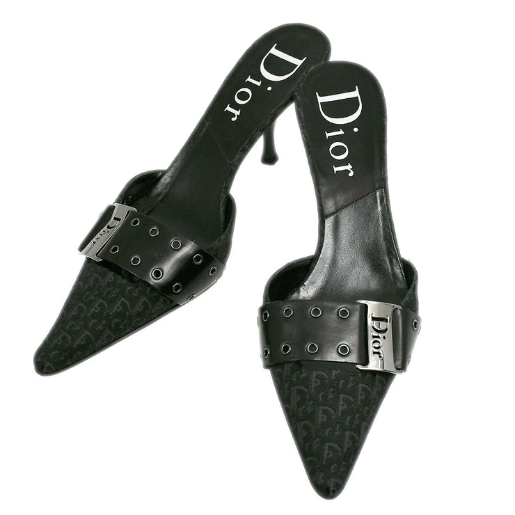 Christian Dior * Black Mules Shoes #38