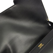 Hermes * 1974 Black Box Calf Handbag