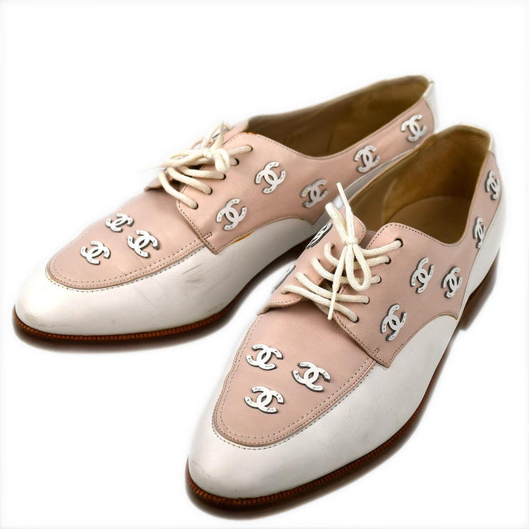 Chanel * Pink Oxford Shoes #36 1/2