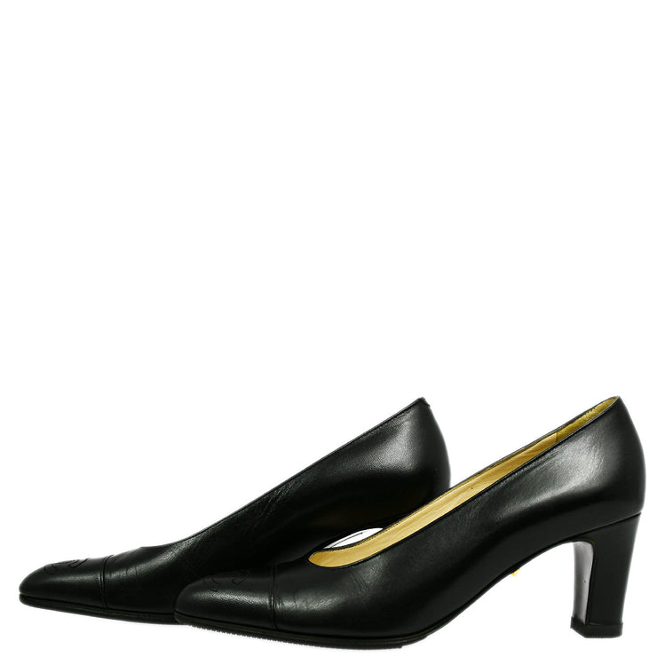 Chanel * Black Pumps Shoes #37