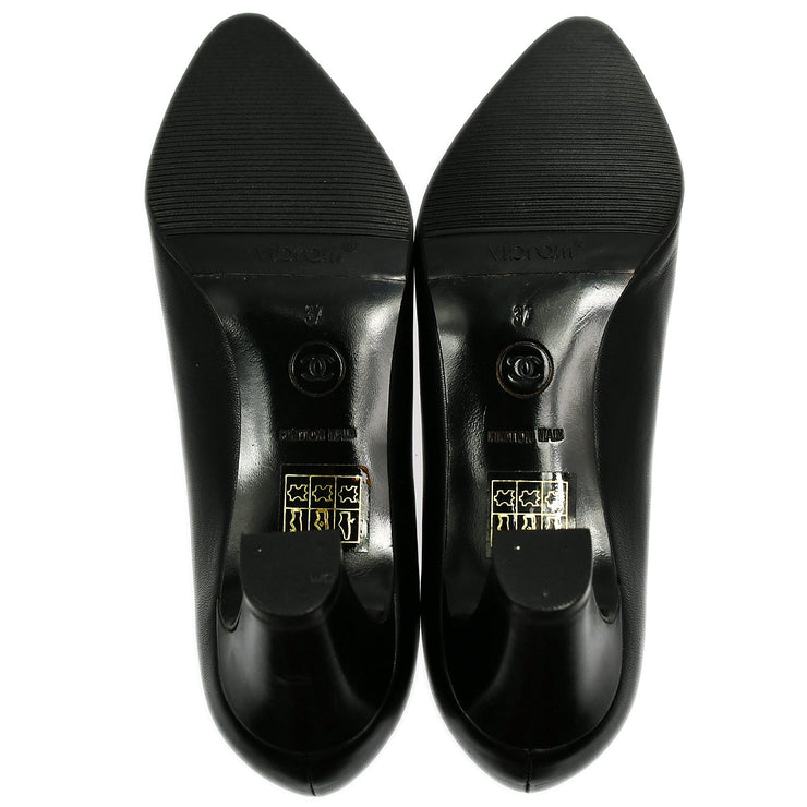 Chanel * Black Pumps Shoes #37