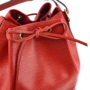 Louis Vuitton 1996 Red Epi Noe Drawstring Shoulder Bag M44007