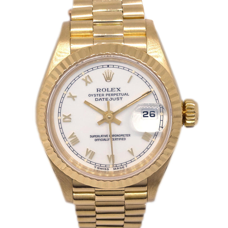 Rolex Oyster Perpetual Datejust 26mm Watch Ref.69178 Self-winding 18KYG