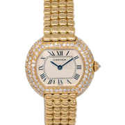 Cartier Ellipse SM Diamond Bezel Watch 18KYG