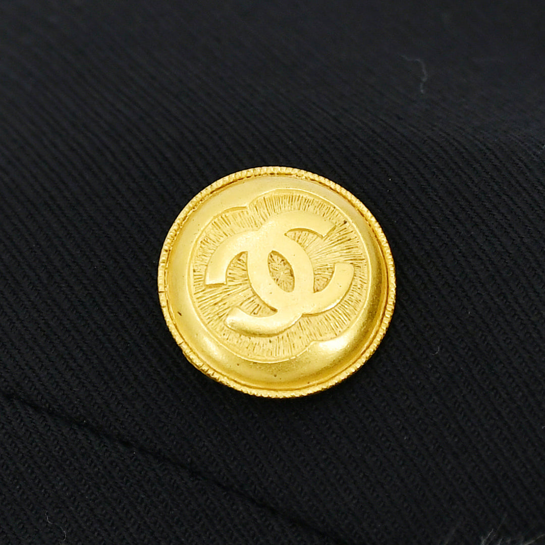 Chanel Double Breasted Jacket Black 96A #36 – AMORE Vintage