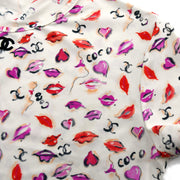 Chanel Lipstick Cropped T-shirt Ivory #42