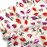 Chanel Lipstick Cropped T-shirt Ivory #42