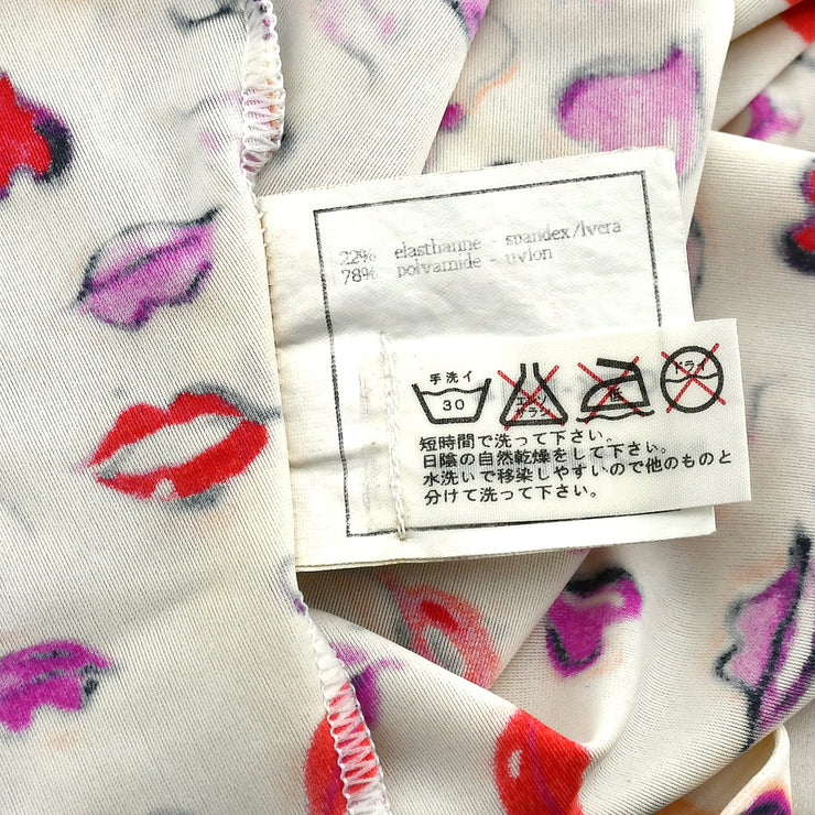 Chanel Lipstick Cropped T-shirt Ivory #42